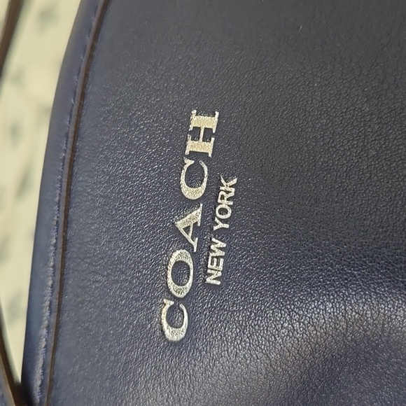 Coach Dark Blue and Bright Yellow Shoulder Bag NWT
